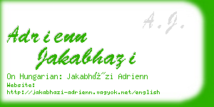 adrienn jakabhazi business card